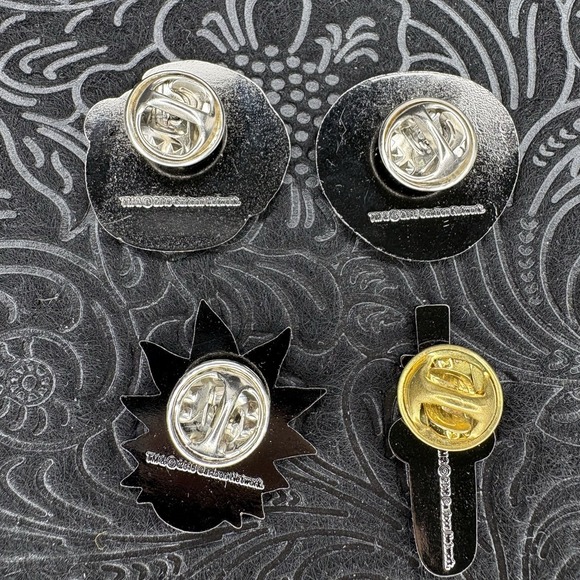 Rick and Morty Enamal Collector Pin Set of 4 Rick Morty Meeseek Mr Poopybutthole - Picture 4 of 4